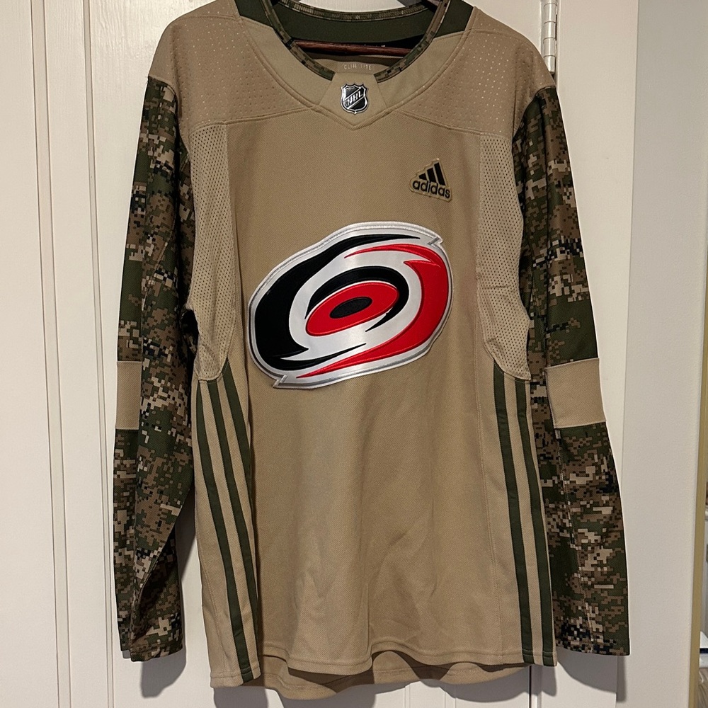 Adidas Carolina Hurricanes  Tan Camo Hockey Jersey